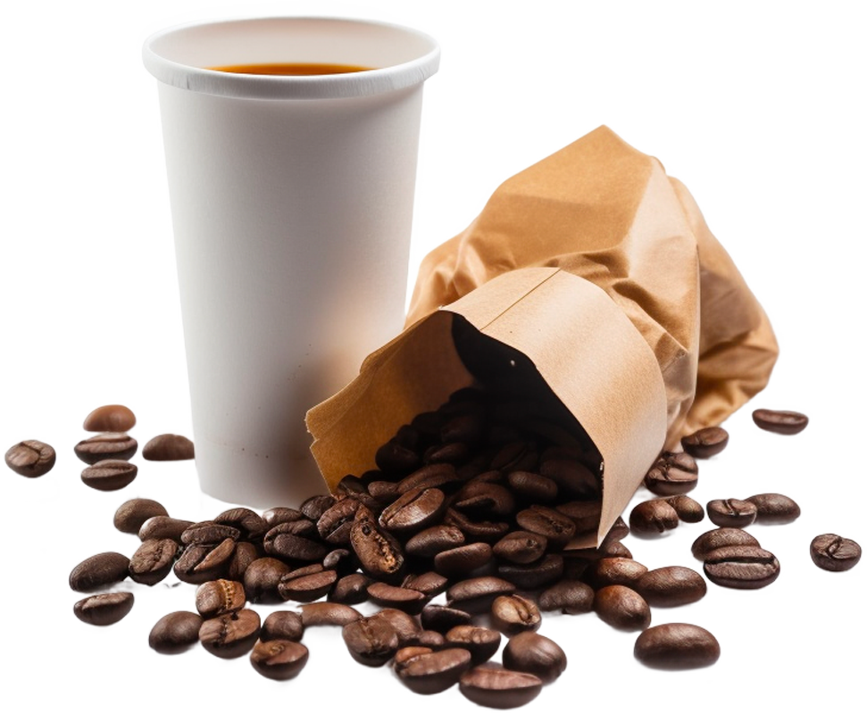 Coffee product with coffee beans